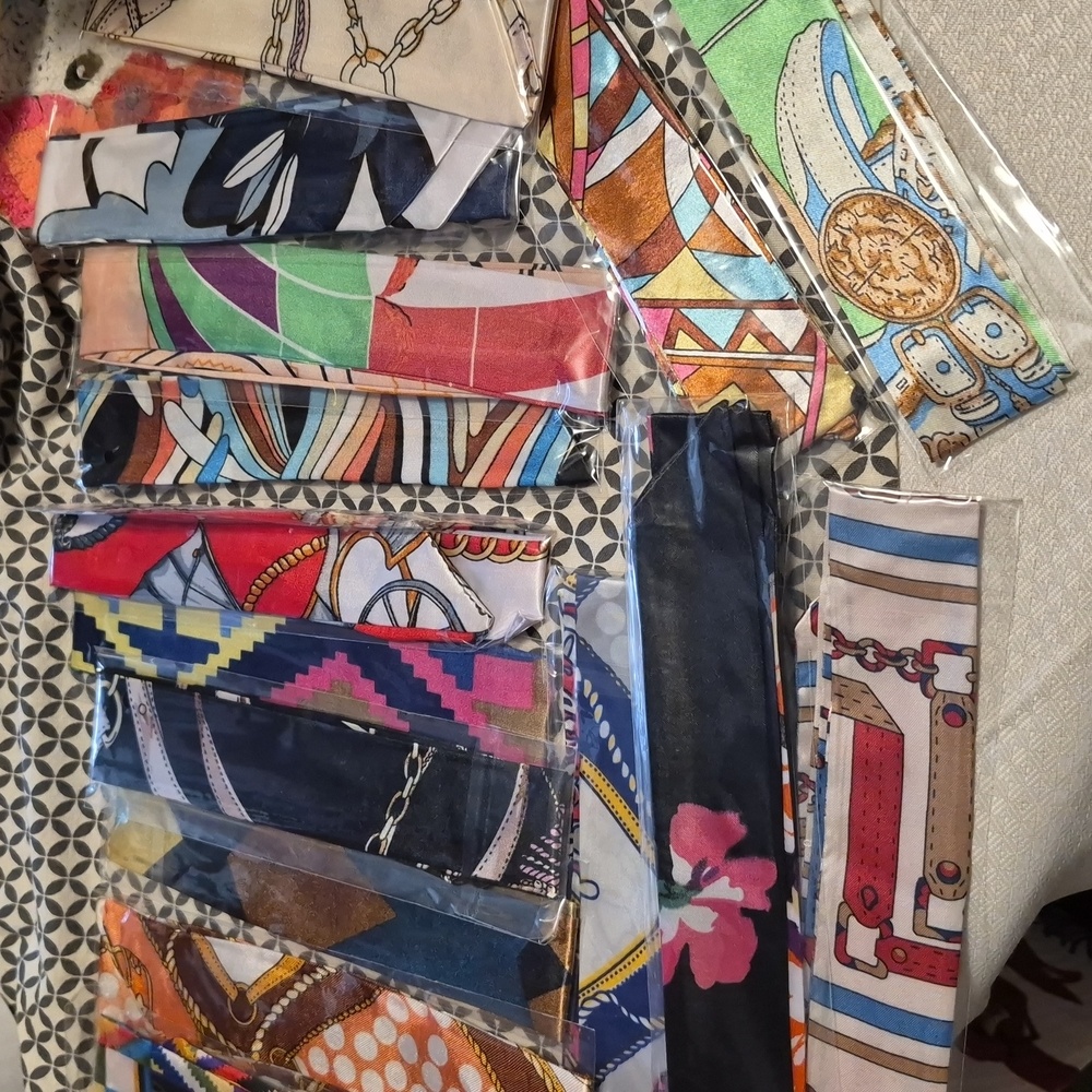 BAG SCARVES (AKA TWILLIES!) 🔥 BUNDLE OF 5!  Random colors & designs! NEW & CUTE